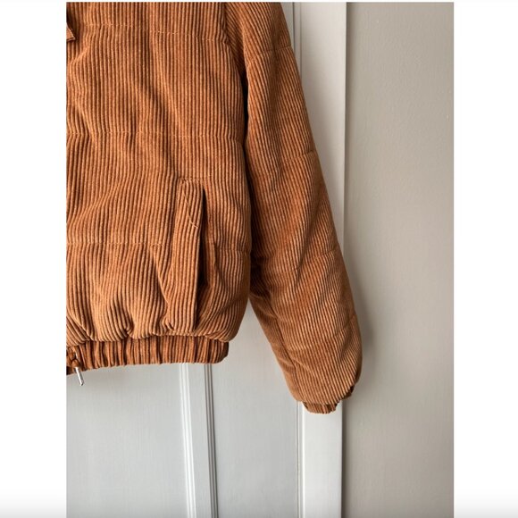 brown corduroy puffer jacket - Picture 6 of 6